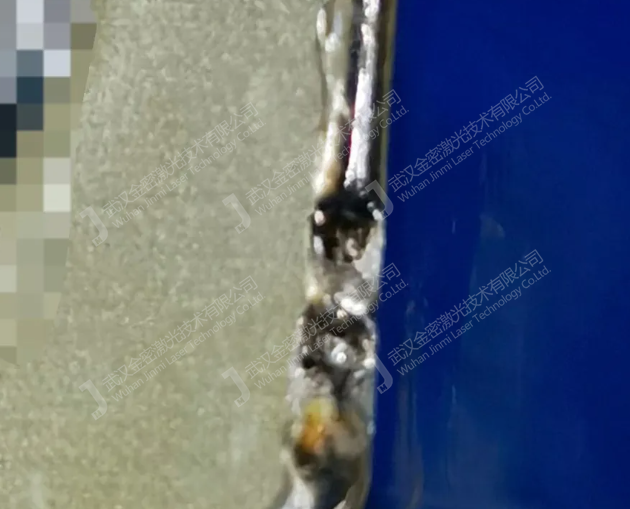 激光焊接黑色炸點(diǎn)